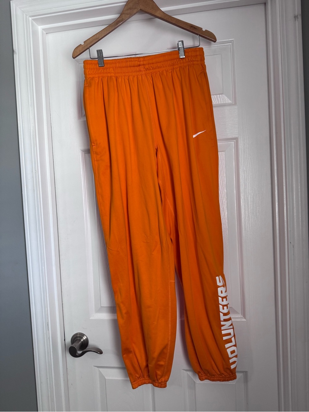 Nike Unisex Orange Tennessee Joggers with White Swoosh & Side Lettering